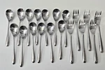 Washington Forge Tear Drop Stainless Silverware Flatware Spoons Forks. Fixed Price $69.84.