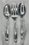3 Piece Serving Set Oneida Alexandria Fork, Spoon, Pierced 2002. Fixed Price $11.99.