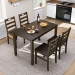 Kitchen Table And Dining Room Set, Wood Elegant Sets For 4 Seat Us. Fixed Price $267.99.