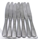 Corby Hall 7 Valencia Stainless Steel Dinner Knives 9"IN Long. Fixed Price $13.99.