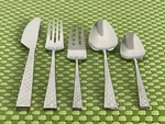 Towle TWS102 Stainless Supreme Textured Handle Smart Choice Flatware E19VG. Fixed Price $6.59.