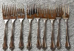 9 Oneida Chateau Salad/dessert Forks 18/8 Stainless. Fixed Price $19.99.