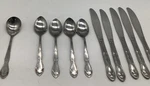 Regal RLS5 Stainless Flatware Spoons Knives Knife Lot Of 10 Korea Silverware. Fixed Price $12.00.