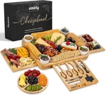 Smirly Charcuterie Boards Set - Large Bamboo Cheese House Warming Gi. Fixed Price $93.43.