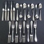 Wallace 18/10 Stainless Flatware Continental Classic Pattern 20 Pc Forks Spoons. Fixed Price $49.95.