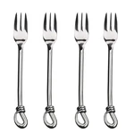 Gourmet Settings Twist Cocktail Forks Stainless Steel Of 4. Fixed Price $38.46.