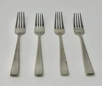 Oneida Moda Set Of 4 Salad Forks 7 1/8" Quality 18/10 Stainless. Fixed Price $19.99.