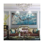 Extra Large Wall Art For Living Room 100% Hand-painted Framed Decorative Flor.... Fixed Price $213.72.