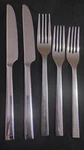 Oneida Chef's Table Dinner Flatware Silverware 2 Salad Forks, 1 Fork, Knives. Fixed Price $13.50.