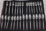 29 Piece Midcentury 1847 Rogers Stainless Sea Island Set Flatware. Fixed Price $50.00.