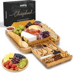 Smirly Charcuterie Large Bamboo Cheese Board Set For Serving - House Warming Gif. Fixed Price $66.77.