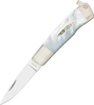Moki Leaf Knife MK-810EL 2 7/8" Closed Lockback. Mirror Polished VG-10 Sta. Fixed Price $241.36.