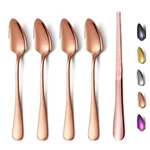 Rose Gold Grapefruit Spoons 5 Pieces Set, 4 Stainless Steel .... Fixed Price $12.24.