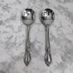 Oneida Louisiana 18/8 Stainless Steel Round Bouillon Spoon 2. Fixed Price $9.00.