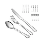 Silverware Set,santuo Stainless Steel Knives Spoon Forks Home, Kitche.... Fixed Price $31.31.
