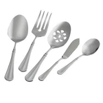 Mikasa French Countryside 18/10 Stainless 5PC. Hostess Set 10.0000, Silver. Fixed Price $56.99.