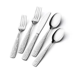 Stainless Steel Silverware Set 40PCS Mirror Polished Flatware Hikaa Modern Forks. Fixed Price $59.99.