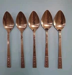 Interpur Cortina Stainless Steel Flatware Set Of 5 Teaspoons Vintage Mcm Japan. Fixed Price $12.59.