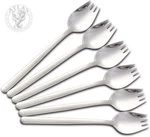 Metal Sporks Set Of 6, 18/10 Stainless Steel Salad Utensils, 7.9 Inches Lo. Fixed Price $12.50.