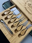 Royal Craft Wood Xxl Cheese Board Set W/ Cutlery Bamboo Tray. Fixed Price $39.99.