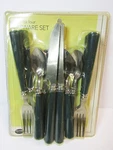 12 Pcs Clover Valley Home Flateware Set - Service 4, Forks, Knives, Spoons. Fixed Price $9.95.