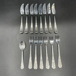 Wesley Forge WLF3 Tipped Colonial Stainless Flatware Korea Lot Of 15. Fixed Price $30.99.