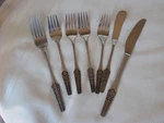 Stanley Roberts Crown Stainless / Knife, Butter, Forks 7 Pcs. Fixed Price $9.99.