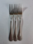 3 Pc Towle 18/10 Stainless Beaded Antique Dinner 8-1/8 " Forks. Fixed Price $24.88.