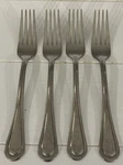 Lenox Shelby Tumbled Lot Of Four Salad Forks 18/10 Stainless Flatware New. Fixed Price $14.53.