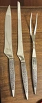 Arthur Salm Stainless Japan ASF3 Dynasty 3-PC Carving Set Fork & Knives. Fixed Price $16.56.
