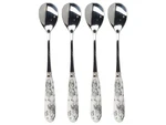 V&a Alice Wonderland Stainless Steel Teaspoons With Decorative Porcelain Hand. Fixed Price $43.46.