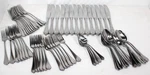 63 Piece Summit SMT4 Stainless Steel Flatware Silverware - Knife, Fork, Spoon. Fixed Price $168.30.