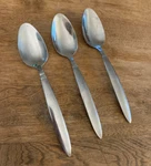 3 Place Oval Soup Spoon Diner Farberware Stainless Pointed Tip Glossy. Fixed Price $8.24.