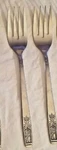 2 Young Rose Stainless Korea Iic Imperial International Salad Forks Flatware Two. Fixed Price $6.99.