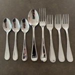 Lot Of Savile Row Godinger 18/10 Stainless Steel Flatware Forks Spoons. Fixed Price $32.00.