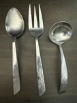 National Stainless NST12 Serving Pieces Flatware Japan Set Of 3. Fixed Price $27.00.