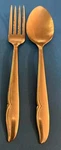 Oneidacraft Deluxe Stainless Profile Dinner Fork And Spoon Mcm. Fixed Price $10.98.