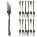 12 Pack Stainless Steel Silverware Forks Table Flatware Set Cutlery Heavy Duty. Fixed Price $12.99.