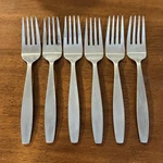 Joseph Abboud JAB4 Set Of 6 Salad Forks 18/10 Stainless Flatware. Fixed Price $39.99.