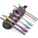 Devico Portable Utensils, Travel Camping Cutlery Set, 8-PIECE Including Knife.... Fixed Price $18.99.