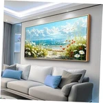 Zuitinghua Wood Framed Canvas Wall Art For 60L" X 30W" Flowers 2. Fixed Price $254.97.