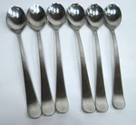 Of 6 - Gourmet Settings Windermere Iced Tea Spoons Glossy 8.5 Inch Stainless. Fixed Price $39.95.