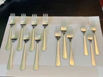 Lot Of 13 Ikea Stainless Forks Dragon Model Dinner Salad 7 Solid Fish. Fixed Price $35.00.