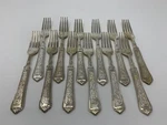 12 International Silver Silco "INS249 7 3/4 Inch Forks. Fixed Price $77.95.