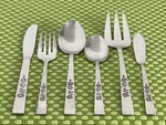 Oxford Hall OXH3 Stainless Rose Burnished Japan Smart Choice Flatware B67G. Fixed Price $6.89.