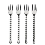 Gourmet Settings (gs) Silver Tear 18/10 Stainless Cocktail Fork (set Of Four). Fixed Price $32.94.