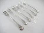 Gorham Grande Quintette 6 Cocktail Forks Glossy 18/8 Stainless Steel Flatware. Fixed Price $39.00.