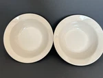 Set Of - Ikea 21521 Beige Tan 8" Rimmed Pasta Soup Bowls. Fixed Price $15.00.
