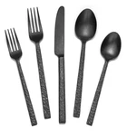 Kingstone 40 Pcs Black Hammered Silverware Set For 8, 18/10 Stainless Steel H.... Fixed Price $139.00.
