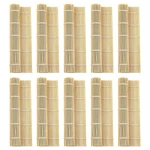Leefone 10 Pcs 9.5" X Natural Bamboo Sushi Rolling Mat. Fixed Price $18.38.